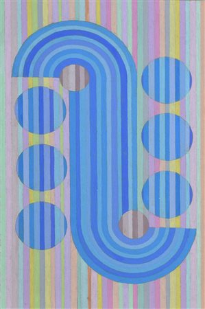 Francesco Fasano SENZA TITOLO acrilico su cartoncino, cm 31x20 sul retro:...