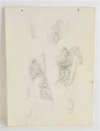 Edoardo Rubino SENZA TITOLO matita su carta, cm 25x18 L'opera presenta lievi...