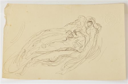 Edoardo Rubino SENZA TITOLO china su carta, cm 21x14 L'opera presenta lievi...