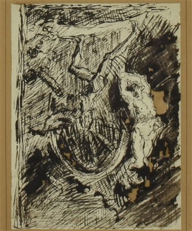 Ignoto COMPOSIZIONE china su carta, cm 23x17,5