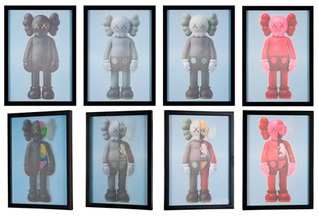 KAWS (1974) - Cartolina lenticolare, 2019