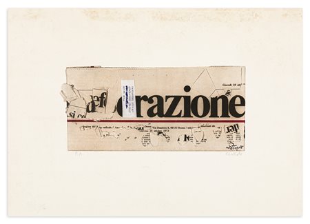 CLAUDIO CINTOLI (1935-1978) - Liberazione, 1974