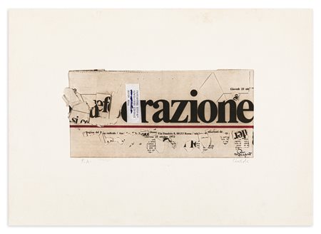 CLAUDIO CINTOLI (1935-1978) - Liberazione, 1974