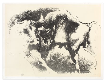 AUGUSTO MURER (1922-1985) - I tori, 1981