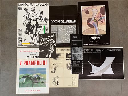 AUTORI VARI - Lotto unico composto da 144 tra manifesti e inviti