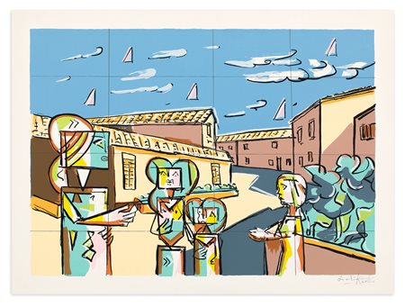 IBRAHIM KODRA (1918-2006) - Senza titolo