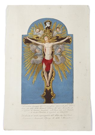 CECCHI GIOVANNI BATTISTA (1748 - 1819) - Miracolosa immagine del SS. Crocifisso.
.