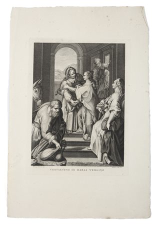 EREDI BENEDETTO (1750 - 1812) - Visitazione di Maria Vergine. .