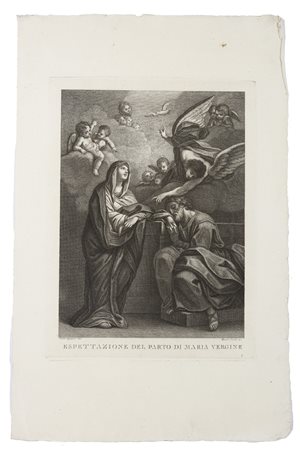 EREDI BENEDETTO (1750 - 1812) - Espettazione del parto di Maria Vergine. .
