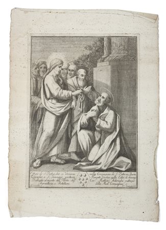 FORABOSCHI (1822-?) GIUSEPPE - Effigie di San Pietro.  .