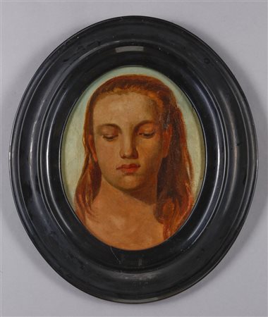 ARTISTA DEL XIX SECOLO  - Ritratto femminile. .