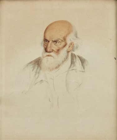 ARTISTA DEL XIX SECOLO  - Ritratto di anziano.