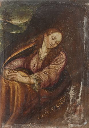 ARTISTA NORDEUROPEO DEL XVII SECOLO  - Maddalena Penitente.