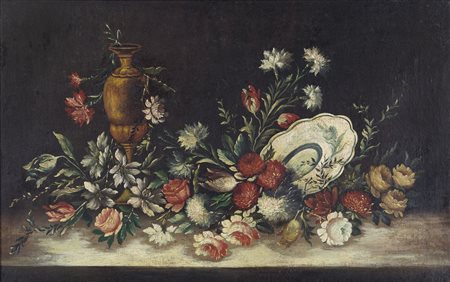 ARTISTA DEL XVIII SECOLO  - Natura morta di fiori.