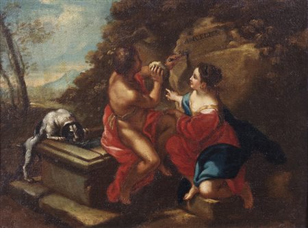 ARTISTA DEL XVIII SECOLO  - Angelica e Medoro. .