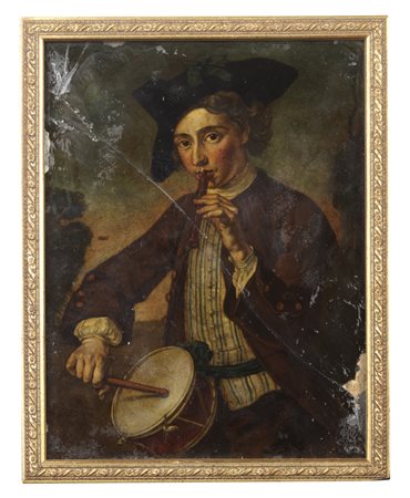 ARTISTA LOMBARDO DEL XVIII SECOLO  - Suonatore di tamburello.