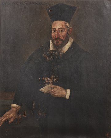 ARTISTA DEL XVII SECOLO  - Ritratto di prelato.