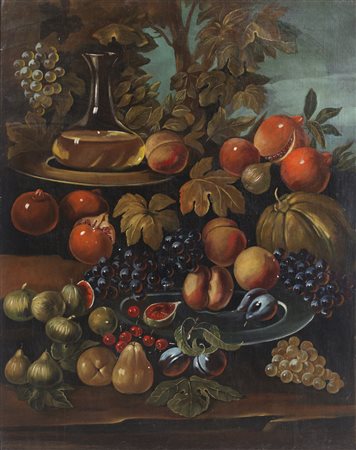 ARTISTA DEL XIX SECOLO  - Natura morta di frutta.