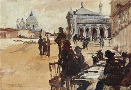 ARTISTA DEL XIX SECOLO  - Veduta veneziana.