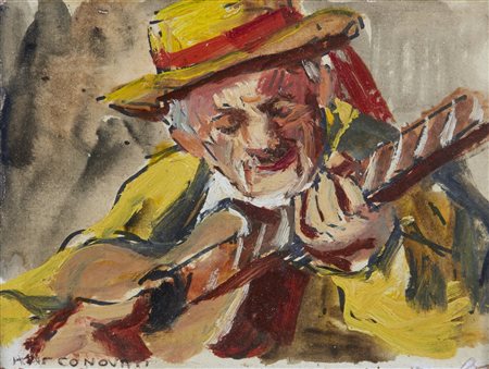 NOVATI MARCO (1895 - 1975) - Suonatore di chitarra.