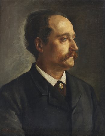 ARTISTA DEL XIX-XX SECOLO  - Ritratto del professor Catufi di Roma. .