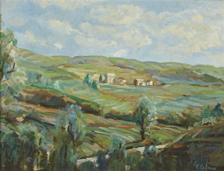ARTISTA DEL XX SECOLO  - Paesaggio montano. .