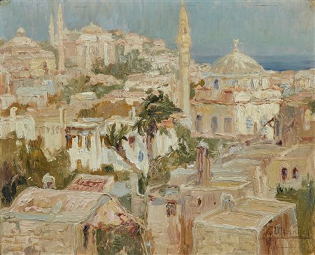 MENNHEY FRANCESCO (1889 - 1950) - Veduta di Istanbul.