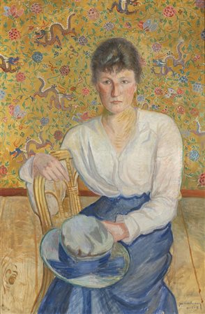 JAN VERSCHUEREN, Donna seduta, 1918