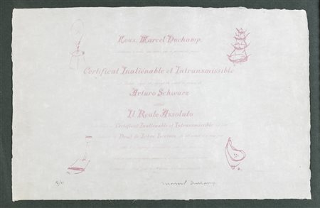 MARCEL DUCHAMP, Senza titolo