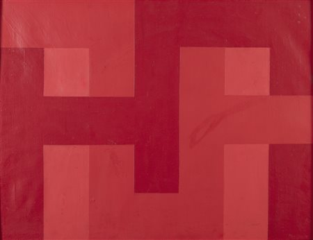 PITTORE ITALIANO, ANNI '60, Bandiera rossa, 1963