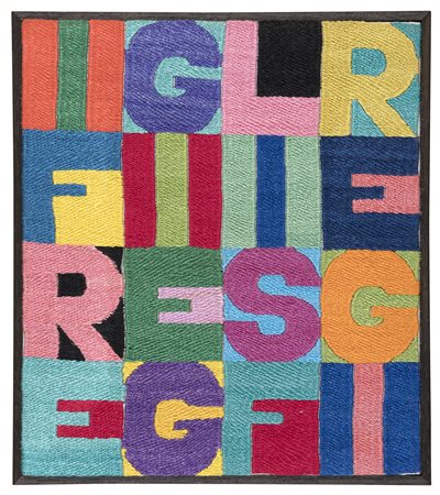 ALIGHIERO BOETTI, I fregi e gli sfregi, 1990 circa