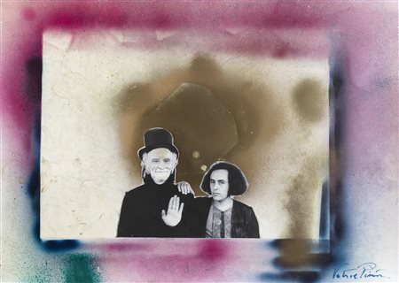 VETTOR PISANI, Io e Gino De Dominicis, 1990