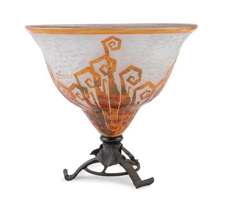 VASO IN VETRO, LE VERRE FRANCAISE CHARDER 1920 ca.