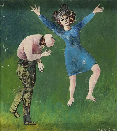 PITTORE ITALIANO, ANNI '60, Maschera, 1969