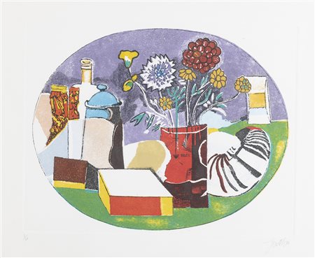 FRANCO GENTILINI, Natura morta con fiori