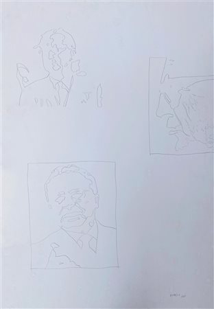 BATTAGLIA XANTE Gioia Tauro (Ta) 1943 De Gasperi 1968 Tecnica mista su carta...