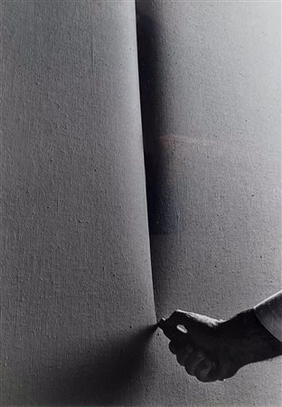 MULAS UGO Pozzolengo (Bs) 1928 Lucio Fontana 1970 Foto in bianco e nero...