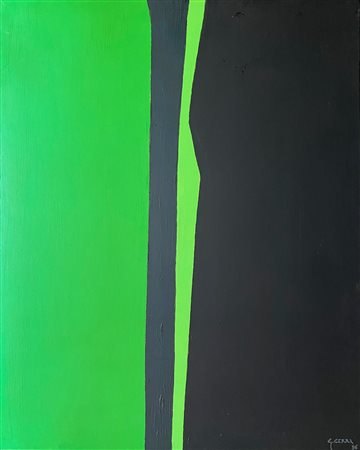 CERRI GIANCARLO Milano (Mi) 1938 Sequenza verticale n153 1996 Olio su tela...