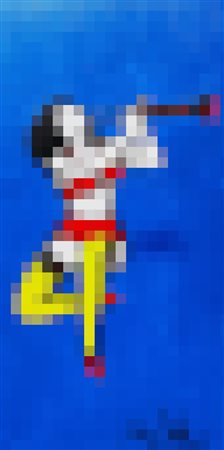 LODOLA MARCO Pavia (Pv) 1955 Pin up 2019 olio su tela 40,00x20,00x2,00...