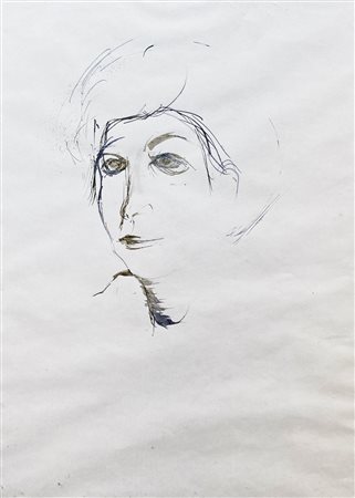 TRECCANI ERNESTO Milano (Mi) 1920 Figura 1960 Inchiostro su carta 50,00x35,00...