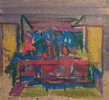 FORGIOLI ATTILIO Salò (Brescia) 1933 Senza titolo Olio su tela 55,00x60,00