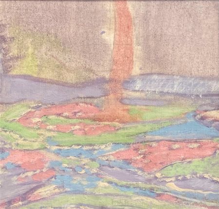 FORGIOLI ATTILIO Salò (Brescia) 1933 Senza titolo 1969 Olio su tela 31,00x33,00