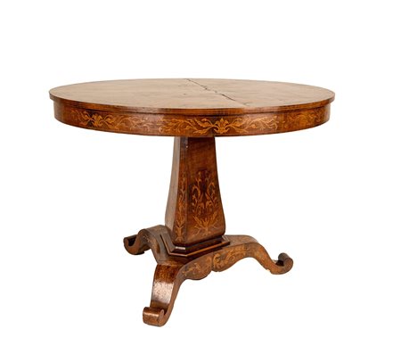 Tavolo da centro, Sicilia periodo Carlo X