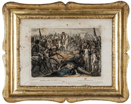 Lotto di quattro incisioni, Battaglie di Napoleone