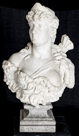Busto in marmo bianco, primo quarto del XIX secolo raffigurante Maria Anna...
