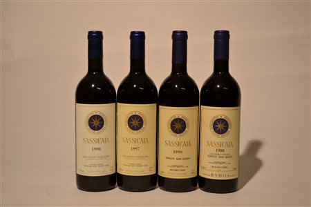Sassicaia Tenuta San Guido1998 - 1 bt1997 - 1 bt1990 - 1 bt1988 - 1 bt4 btE
