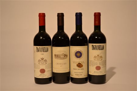Selezione SupertuscansOrnellaia 1987 - 1 btSassicaia Tenuta San Guido 1986 -...