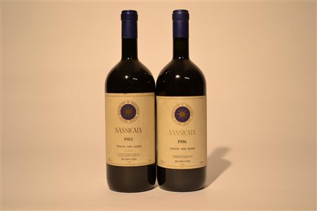 Sassicaia Tenuta San Guido1986 - 1 bt Mg1983 - 1 bt Mg2 btE