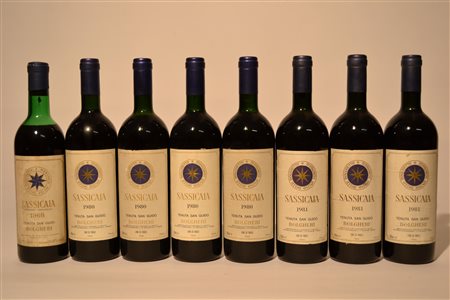Sassicaia Tenuta San Guido1981 - 3 bt1980 - 4 bt1968 - 18 btE&nbsp;