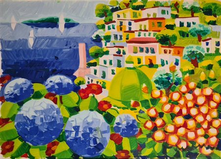 Faccincani Athos - Positano e le sue ortensie